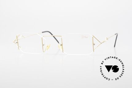 Z Mark 9 Artful 90's Rimless Eyeglasses, vintage 1990's Z-Mark designer eyeglass-frame, Made for Men and Women