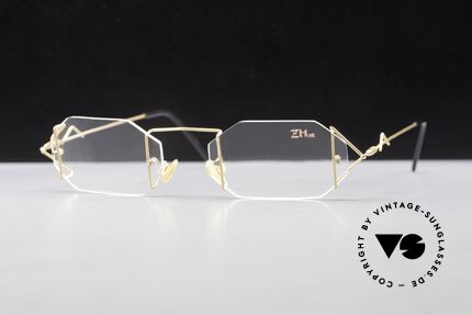 Z Mark 9 Artful 90's Rimless Eyeglasses, filigree & cleverly devised design; simply chichi, Made for Men and Women