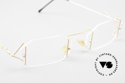 Z Mark 9 Artful 90's Rimless Eyeglasses, Size: medium, Made for Men and Women