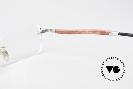 Gold & Wood S12 Luxury Rimless Eyeglass-Frame, Size: medium, Made for Men and Women