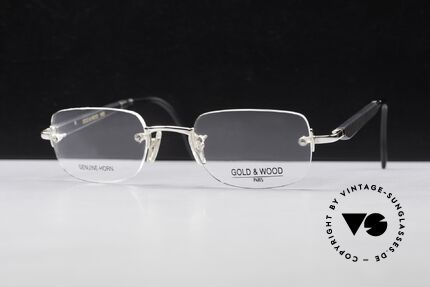 Gold & Wood 332 Genuine Horn Rimless Glasses, the credo: elegance, timelessness, craftsmanship, Made for Men and Women