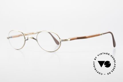 Gold & Wood 352 Luxury Wooden Specs Oval 90's, the credo: elegance, timelessness, craftsmanship, Made for Men and Women