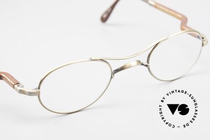 Gold & Wood 352 Luxury Wooden Specs Oval 90's, unworn rarity (for all lovers of quality), unique, Made for Men and Women