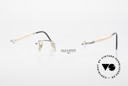 Gold & Wood S02 Luxury Rimless Spectacles Details