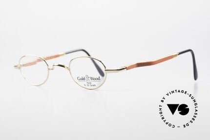 Gold & Wood 326 Wood Frame 22ct Gold Plated, the credo: elegance, timelessness, craftsmanship, Made for Men and Women