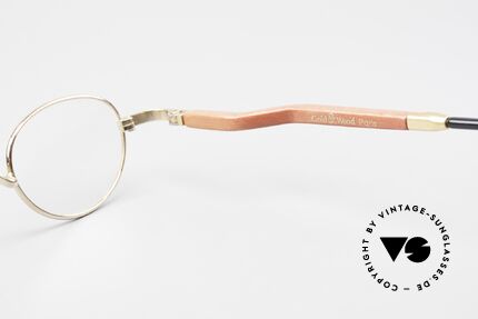 Gold & Wood 326 Wood Frame 22ct Gold Plated, Size: medium, Made for Men and Women