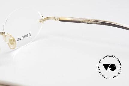 Gold & Wood 331 Rimless Genuine Horn Glasses, Size: medium, Made for Men and Women