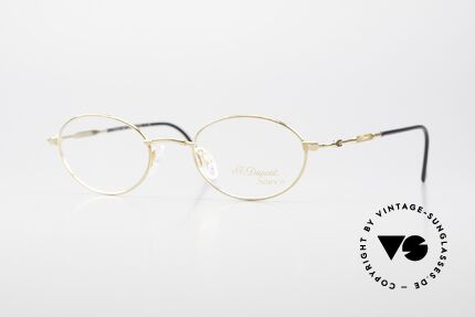 S.T. Dupont D501 Luxury Gold Plated Frame Oval Details