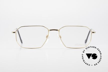 S.T. Dupont D050 90's Luxury Eyeglasses 23KT, top craftsmanship (23kt gold-plated & root-wood inlay), Made for Men