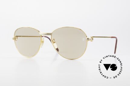 Cartier S Brillants 0,20 ct 1980's Diamond Sunglasses, round Cartier designer shades Deluxe; size 55°18, Made for Women