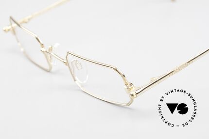 Chopard C002 Octagonal Luxury Eyeglasses, frame is 23kt GOLD-plated (in SMALL size 44-24!), Made for Men and Women