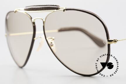 Ray Ban Outdoorsman II Changeable Leathers Shades, NO RETRO sunglasses, but a rare original from the 1980s, Made for Men