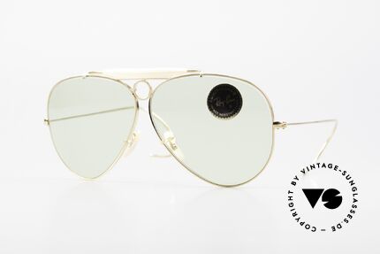 Ray Ban Shooter Sport Changeable Green B&L Lenses, vintage Ray-Ban aviator sunglasses of the 1980's, Made for Men and Women