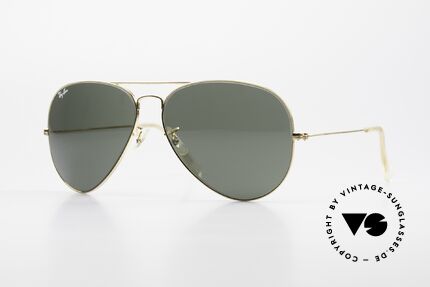 Ray Ban Large Metal II Old 80's B&L USA Sunglasses, the classic Ray Ban USA sunglasses par excellence, Made for Men