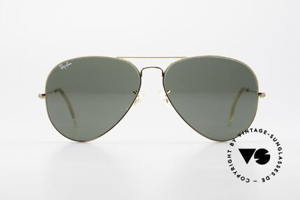 Ray Ban Large Metal II Old 80's B&L USA Sunglasses, legendary aviator design in best quality (high-end), Made for Men
