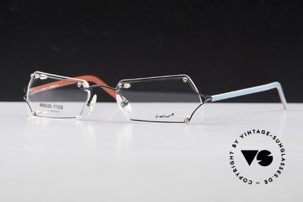 Locco Lux Crazy 90's Rimless Eyeglasses, never worn vintage rarity for cheerfulness & mirth, Made for Men and Women
