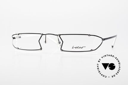 Locco Pinot Crazy 90's Rimless Eyeglasses, Locco Pinot 53-18, crazy rimless 1990's eyeglasses, Made for Men and Women