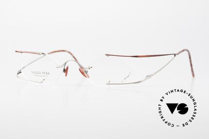 Locco Stars C Extraordinary Rimless Frame, Locco Stars 44-20, crazy rimless 1990's eyeglasses, Made for Men and Women
