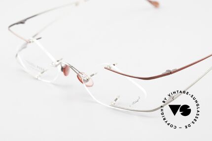 Locco Stars C Extraordinary Rimless Frame, NO RETRO eyeglasses, but an old 1990's ORIGINAL, Made for Men and Women
