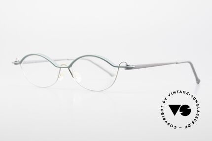 ProDesign No25 Gail Spence Aluminium Frame, very interesting VINTAGE designer eyeglass-frame, Made for Men and Women