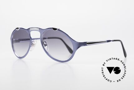 Bugatti 13164 Limited Rare Luxury 90's Sunglasses, ultra rare blue-metallic varnish, collector's item!, Made for Men