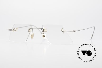 Paul Chiol 2001 Unique Rimless Eyeglass-Frame, a synonym for sophisticated rimless spectacles, Made for Men and Women