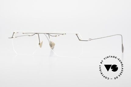 Paul Chiol 09 Artful Rimless Eyeglasses 90's Details