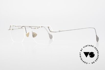 Paul Chiol 09 Artful Rimless Eyeglasses 90's, filigree & cleverly devised design; simply chichi, Made for Men and Women