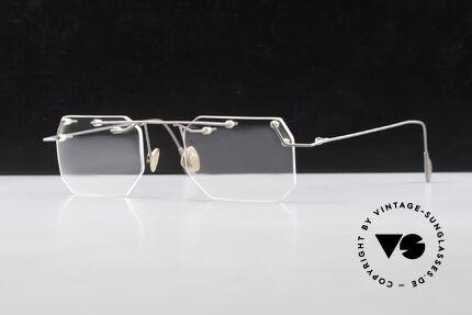 Paul Chiol 09 Artful Rimless Eyeglasses 90's, an unworn masterpiece with orig. DEMO lenses, Made for Men and Women