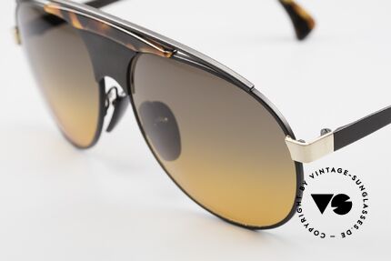 Alain Mikli 634 / 0015 Lenny Kravitz Sunglasses, top-notch craftsmanship (dull black / tortoise & gold), Made for Men