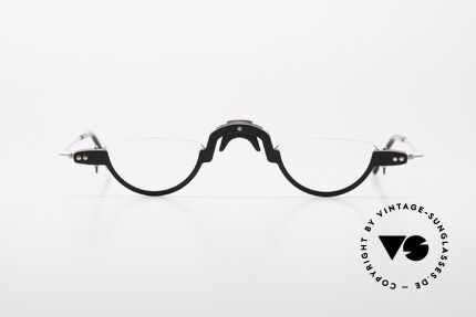 MDG Bauhaus 5005 Minimalist Architect's Glasses, puristic designer specs from 1996, made in Germany, Made for Men and Women