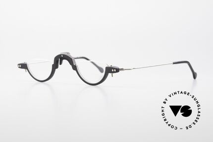 MDG Bauhaus 5005 Minimalist Architect's Glasses, aluminium frame, handcrafted, true collector's item, Made for Men and Women