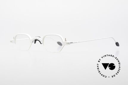 MDG Bauhaus 5004 Puristic Architect's Glasses, aluminium frame, handcrafted, true collector's item, Made for Men and Women