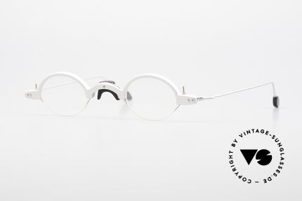 MDG Bauhaus 5001 Puristic Architect's Frame Oval, MDG 5001: minimalist reading glasses, Bauhaus style, Made for Men and Women