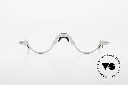 MDG Bauhaus 5005 Minimalist Architect's Frame, puristic designer specs from 1996, made in Germany, Made for Men and Women
