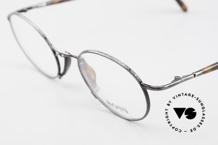 BOSS 4707 Round Panto Style Frame 90's, dressy color combination in gunmetal / tortoise, Made for Men