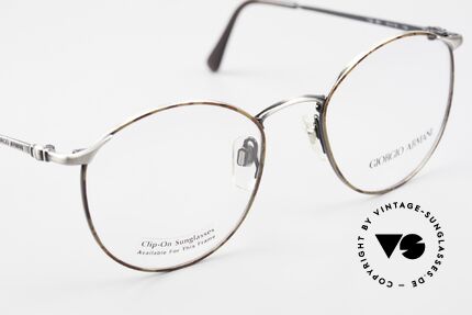 Giorgio Armani 132 Rare Old 90's Panto Eyeglasses, unworn rarity (model 132, color 861, size 51/19, 135), Made for Men
