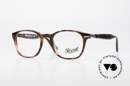 Persol 3122 Classic Square Panto Glasses, elegant Persol frame with flexible spring hinges, Made for Men and Women
