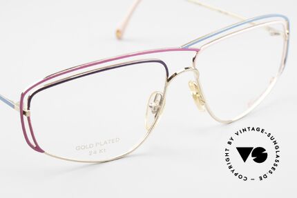 Casanova CN24 24kt Gold Plated Ladies Frame, NOS - unworn (like all our artistic vintage 80's eyewear), Made for Women