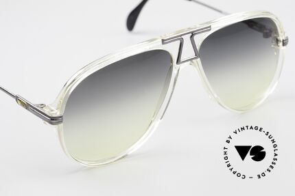 Cazal 622 Old 80's West Germany Cazal, gray/yellow gradient sun lenses; 100% UV protection, Made for Men