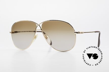 Cazal 728 Vintage Aviator Sunglasses, legendary aviator design from the 80's by Cazal, Made for Men