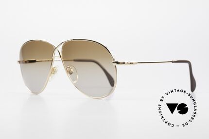 Cazal 728 Vintage Aviator Sunglasses, lightweight curved frame; in LARGE size 62-11, Made for Men