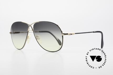 Cazal 728 Designer Aviator Sunglasses, lightweight curved frame; in medium size 59-11, Made for Men and Women