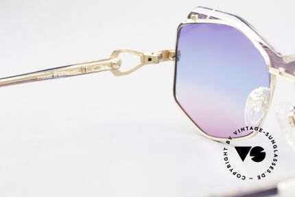 Cazal 230 Colorful Cazal Sunglasses 80's, with fancy triple-gradient sun lenses (100% UV), Made for Women