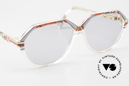Cazal 317 Old 80's Cazal West Germany, light gray tinted sun lenses (also wearable at night), Made for Men and Women