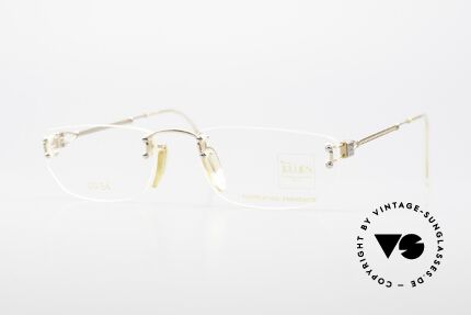 Henry Jullien Melrose 09 Rimless Vintage Frame 1994, accordingly top-notch, noble & precious frame finish, Made for Women