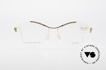 Henry Jullien Melrose 2255 Rimless Vintage Ladies Frame, Jullien is well-known for high-end gold processing, Made for Women