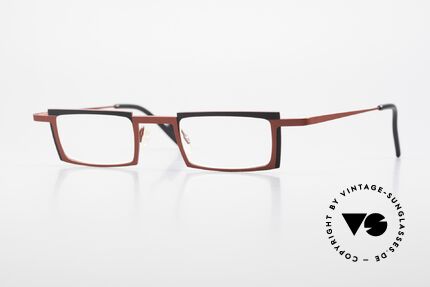 Theo Belgium Maigret Square Titanium Glasses Unisex Details