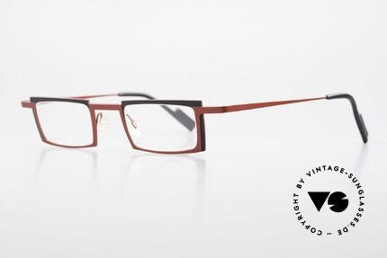 Theo Belgium Maigret Square Titanium Glasses Unisex, lightweight & very comfortable, pure TITANIUM frame, Made for Men and Women