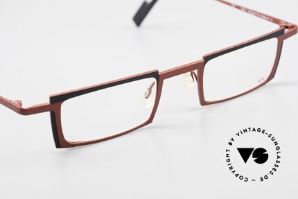 Theo Belgium Maigret Square Titanium Glasses Unisex, the DEMO lenses should be replaced with prescriptions, Made for Men and Women